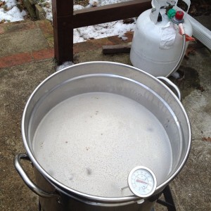 Rye Gose coming to a boil